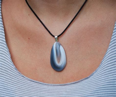 Botswana Agate Transluscent Pendant with Sterling by BethStones