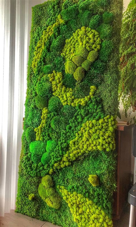 Moss wall art large moss wall statement art green wall – Artofit