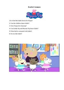 Peppa Pig Ballet Lesson by othmone chihab | TPT