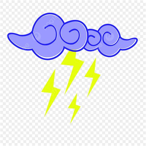 Cloud Lightning Clipart Hd PNG, Cloud Lightning, Lightning, Sky, Blue ...