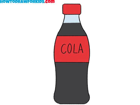 How to Draw a Bottle of Soda - Easy Drawing Tutorial For Kids