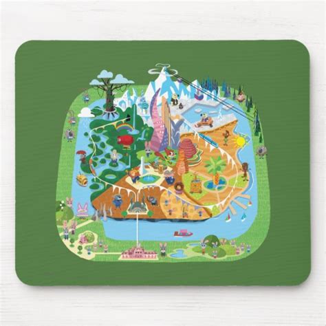 Zootopia | City Map Mouse Pad | Zazzle.com