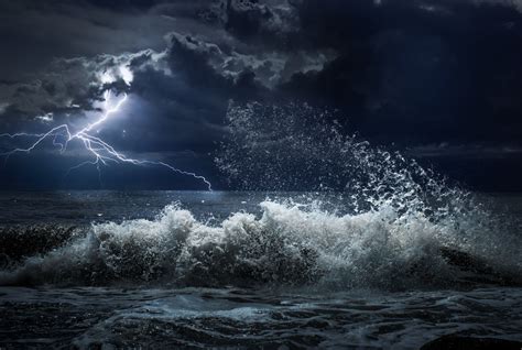 Dark Ocean Storm Wallpaper - bmp-i