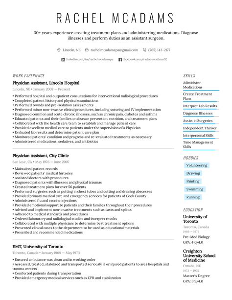 Physician Assistant Resume Example & Writing Tips for 2022