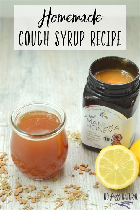 Homemade Cough Syrup Recipe⁣ - No Fuss Natural