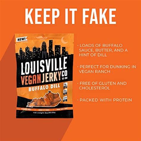 Louisville Vegan Jerky - Buffalo Dill, Vegetarian