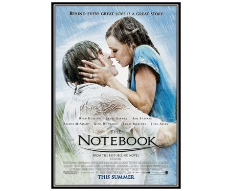 The Notebook Movie Poster Print And Canvas Print – Poster | Canvas Wall ...