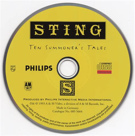 Sting ‎- Ten Summoner's Tales (CD-i) : Free Download, Borrow, and ...