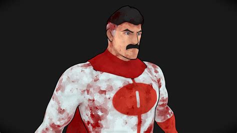 Omni-Man Stylized Fan Art - 3D model by CabbageDog [141dff3] - Sketchfab