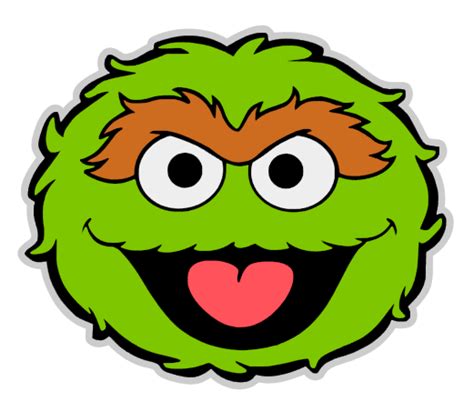 Oscar The Grouch Face Acrylic Blank – Moxie Vinyls