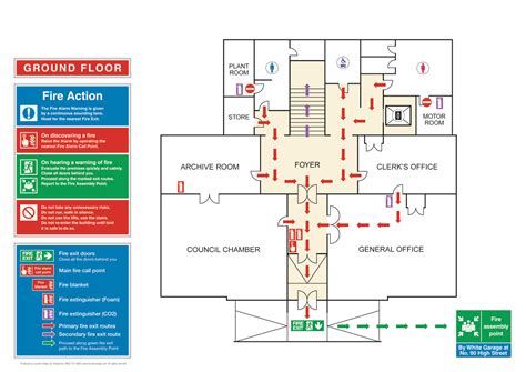 Evacuation Safety Floor Plan for $20 | Seguridad