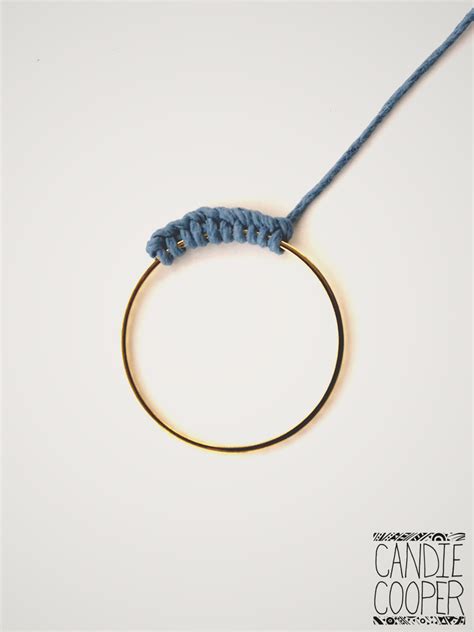 Macrame Around a Ring to Make Your Own Components - Candie Cooper