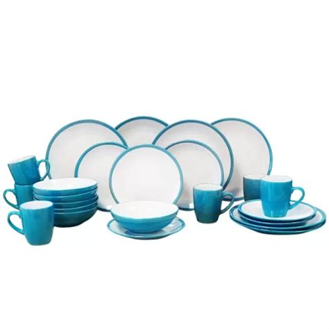 Buy 24 Piece 2 Tone Teal Dinner Set from our Dinner Sets range - Tesco