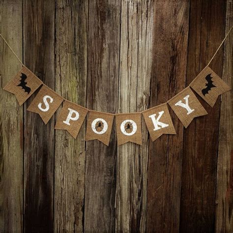 SPOOKY Banner, Halloween Banner, Halloween Decoration, Fall Decor, Fall ...