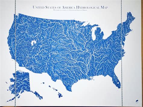 Saw this U.S hydrological map at a nearby REI. Unfortunately wasn’t for ...