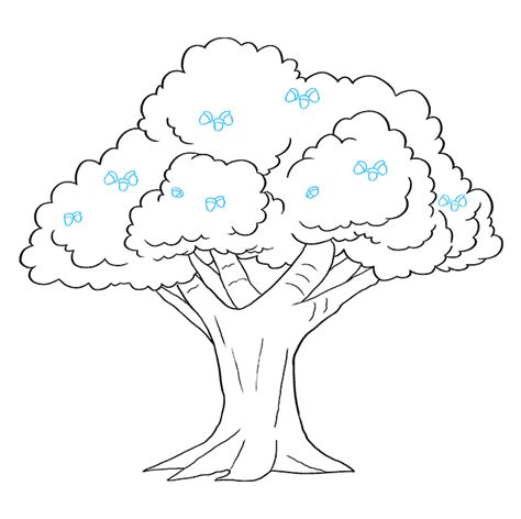 How to Draw an Oak Tree - Step-by-Step Tutorial