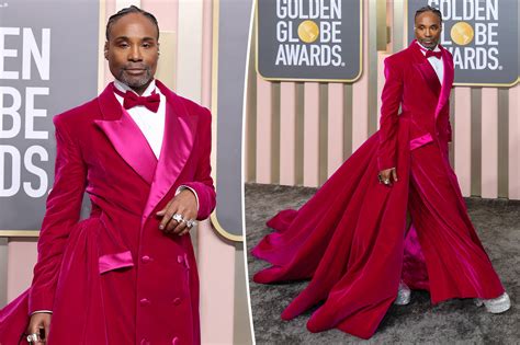 Billy Porter resurrects tuxedo gown at the Golden Globes 2023