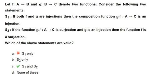 Set Theory & Algebra: injection and surjection