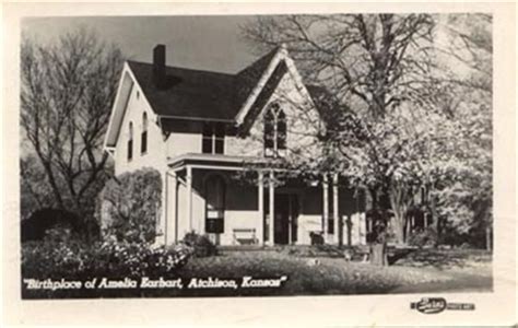 1960s - Amelia Earhart Birthplace, Atchison, KS, US | Amelia earhart ...