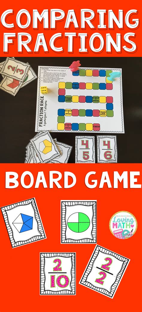 Comparing Fractions Board Game - Perfect for Math Centers. | Comparing ...