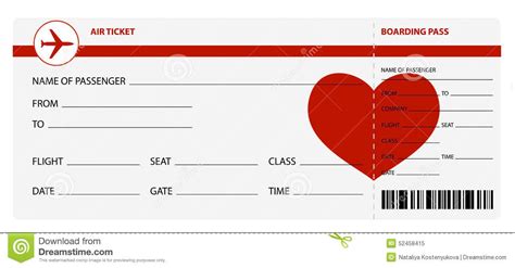 Printable Airline Ticket - Printable Templates