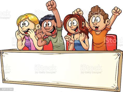 Cheering Crowd Stock Illustration - Download Image Now - Cheering ...