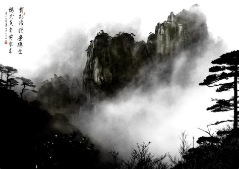 Chinese Ink Drawing by ArtOfAndreas on DeviantArt | Chinese landscape ...