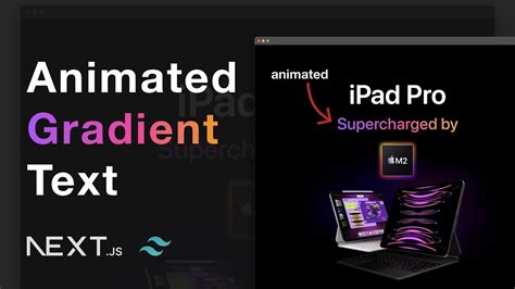 Animated gradient text with TailwindCSS - YouTube
