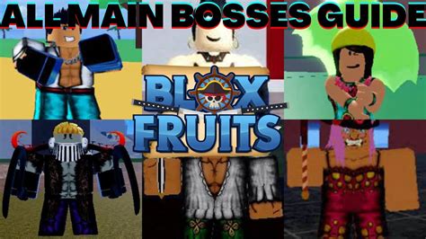 BLOX FRUITS ALL MAIN BOSSES GUIDE (3rd sea) - YouTube