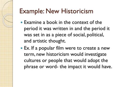 PPT - Historical Criticism New Historicism, Cultural Studies (1980s ...