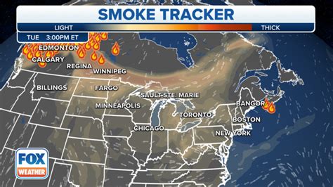 Canada Fires Smoke Map Colorado