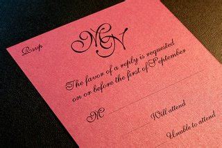 Wedding RSVP Etiquette