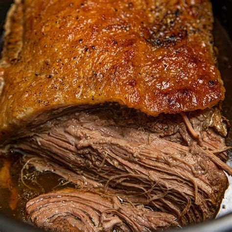 Slow Cooker Beef Brisket Recipe - Dinner, then Dessert