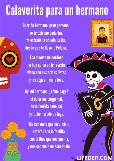 Calaveritas Literarias Para Hermanos - Estudiar