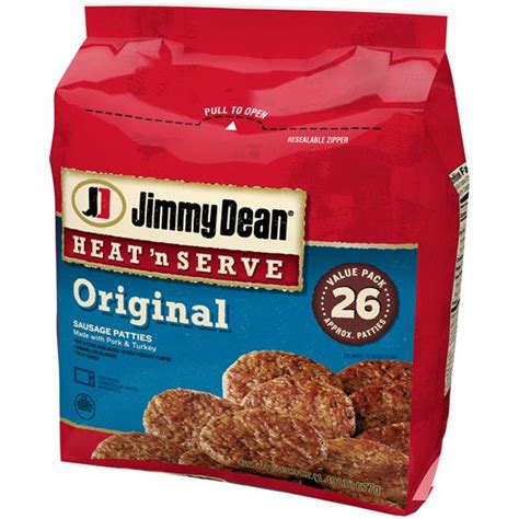 Jimmy Dean Heat 'n Serve Original Sausage Patties | Hy-Vee Aisles ...