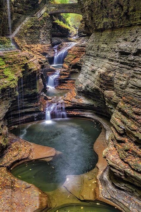 Rainbow Falls Watkins Glen State Park Photograph by Susan Candelario ...