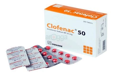 Clofenac 50 Tablet 50mg - medicine - Arogga - Online Pharmacy of Bangladesh