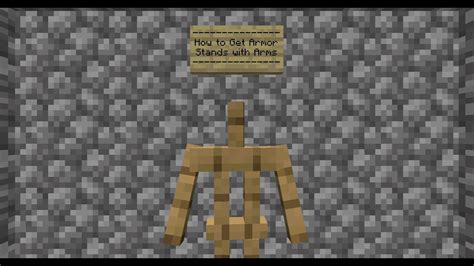 How to Get Armor Stands with Arms - YouTube