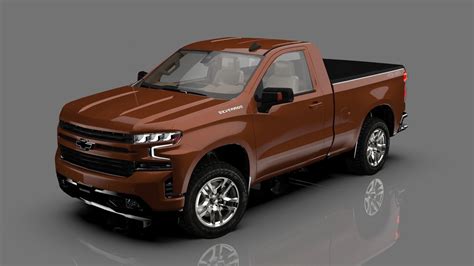 Chevrolet Silverado Reg RST 2019 4x4 3D model | CGTrader