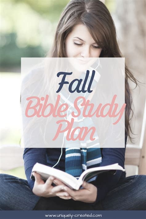 Fall Bible Study Plan – According to Tish