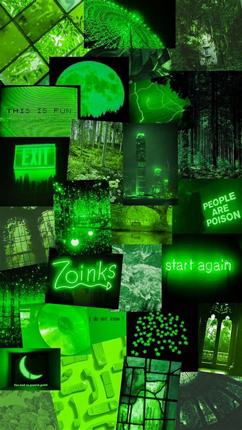 Aesthetic Lime Green posted by Ethan Thompson, neon green and black ...