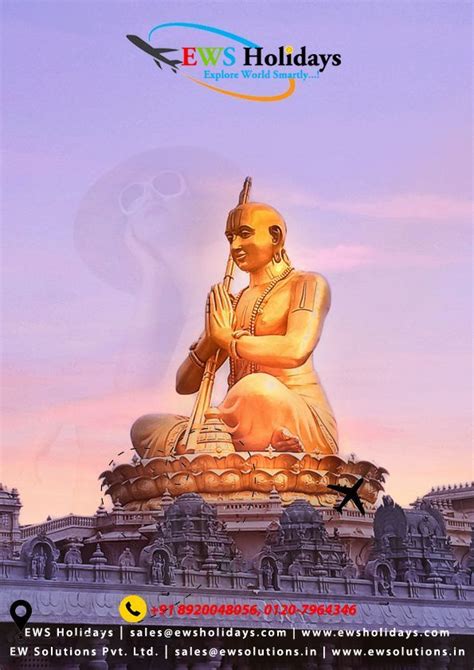 Ramanuja statue also named as the Statue of Equality is a statue of the ...