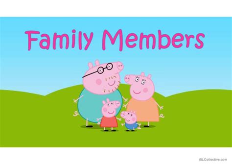 Family Members - Peppa Pig family wi…: English ESL powerpoints