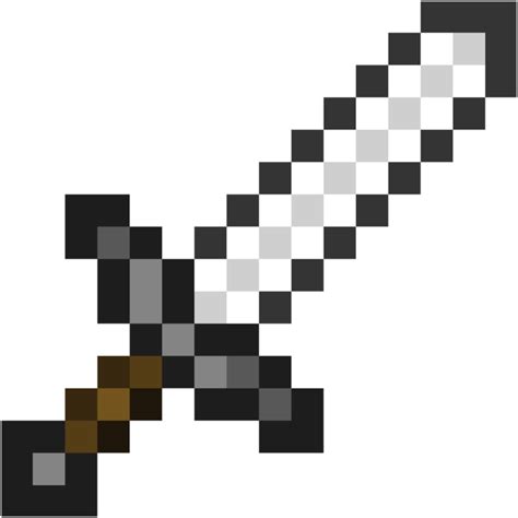 Iron Sword - Printable Minecraft Iron Sword Papercraft Template