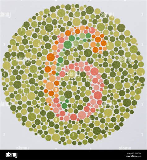 Ishihara color vision test plates used for color blindness screening ...