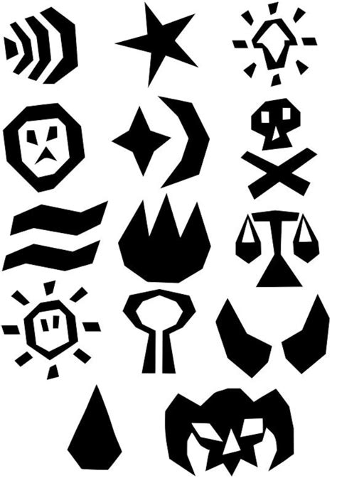 OSRS Rune Symbols SVG and PNG Files Old School Runescape Inspired Fan ...