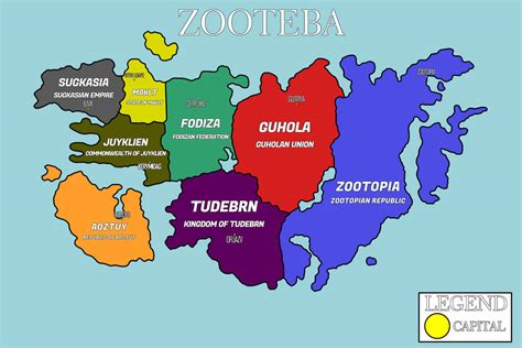 World map of Zootopia FANMADE by NeonGlow213 on DeviantArt