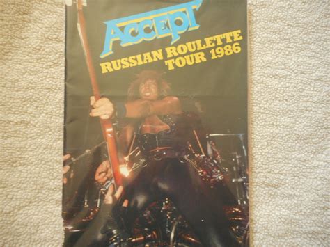 ACCEPT RUSSIAN ROULETTE tour book 1986 | Etsy