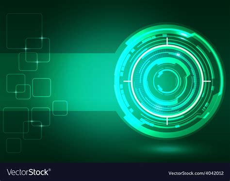 Abstract technology green background Royalty Free Vector