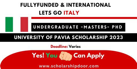 University of Pavia Scholarships in Italy 2023 - Study Abroad ...